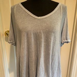 Free people light blue sheer top